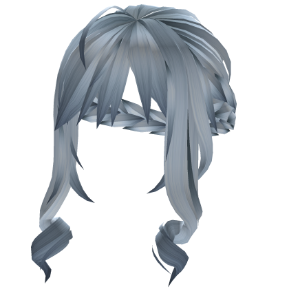 Light Blue Side Braid Hair  Roblox item