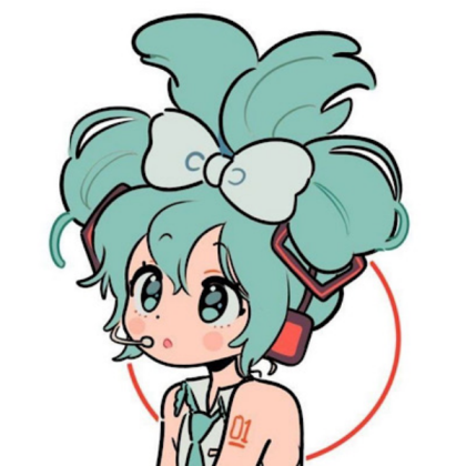 Hatsune Miku | Kawaii | Anime | Teal | Torquoise Roblox decal