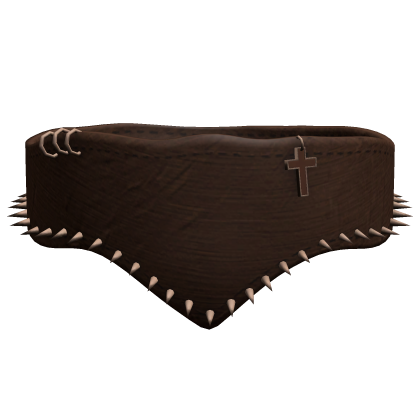 y2k brown spiked emo face mask Roblox item