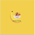banana friends and amazing fruits