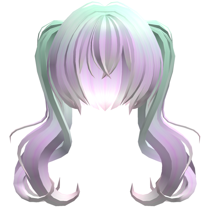 pastel goth moe messy long hikikomori pigtails