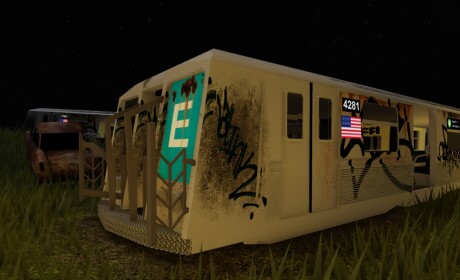 NYC Subway Scrap Yard.
