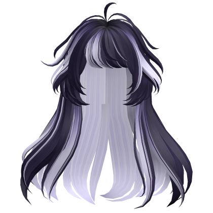 Two-Tone Long Anime Girl Hair (Purple) Roblox item