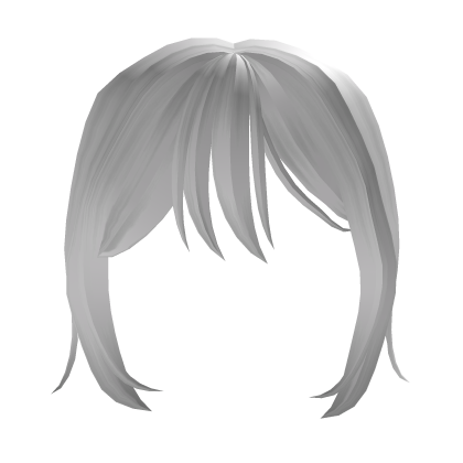 White Loose Front Hair Roblox item