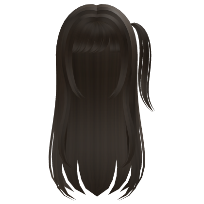 Long Hair with Pigtail (Brown) Roblox item