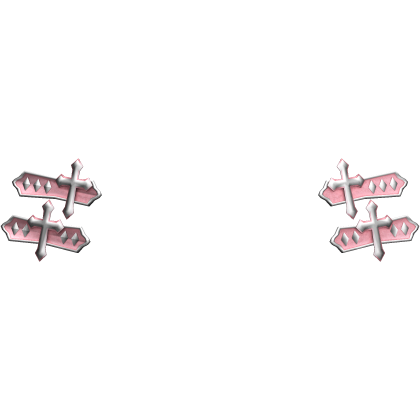Pink Vkei Cross Studded Hairclip Roblox item