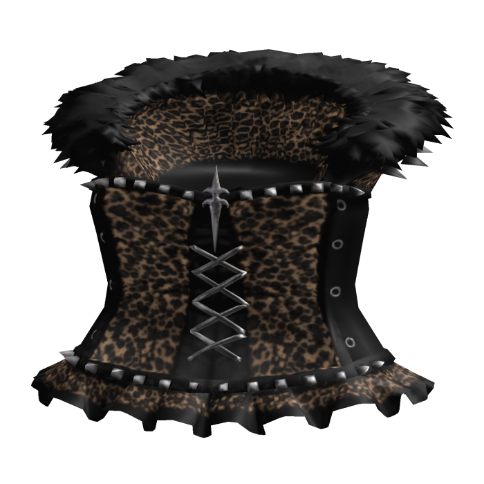 Goth dress w leopard print