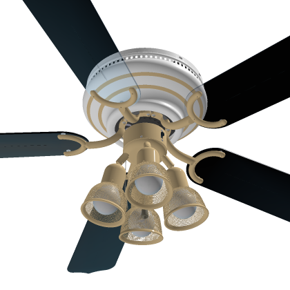 Six Mart Contemporary Hugger Ceiling Fan