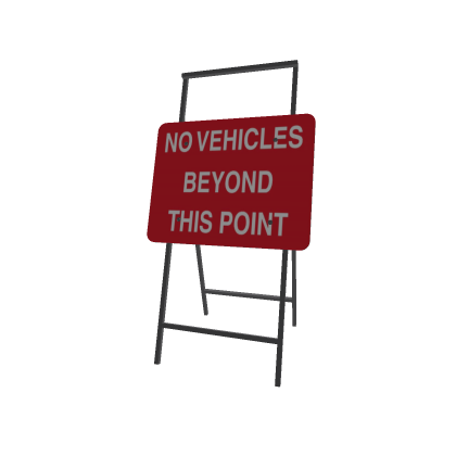 no vehicles sign