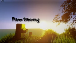 Piano practice with stuff icon