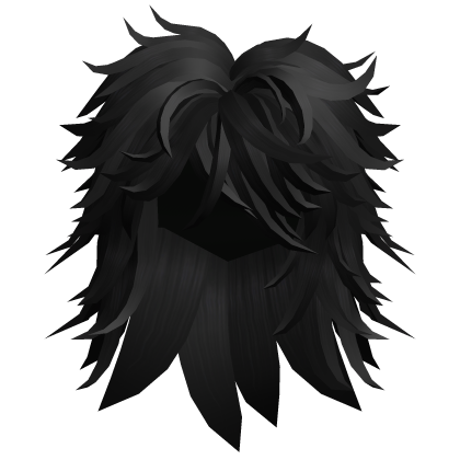 Spiky Messy Emo Hair (black/2) Roblox item