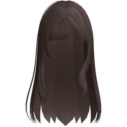 ♡ cosplay long brown hair Roblox item