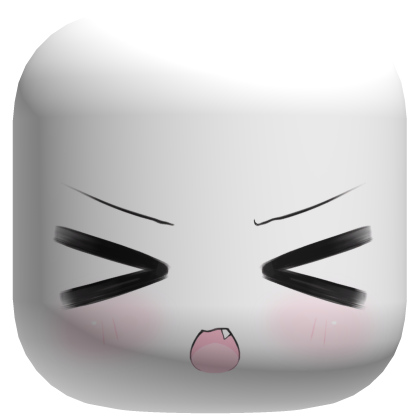 nervous scared frightened cutie anime face