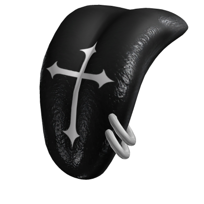 Tongue Emo Cross Black