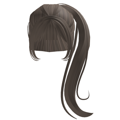 Wavy Long Side Ponytail in Dust Brown Roblox item