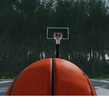 basketball in forest