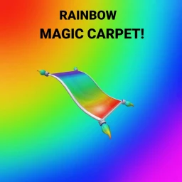🤑Finish the obby and get a rainbow magic carpet🤑 icon