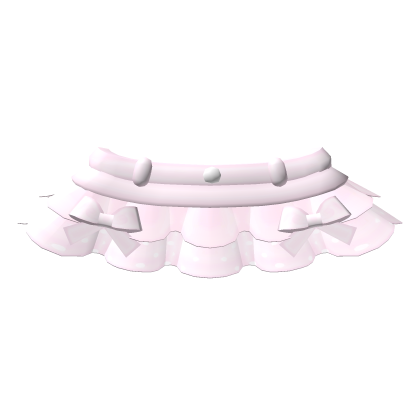 ୨ ♡ ୧ delicate pink ruffled jean skirt Roblox item