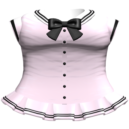 Kawaii Anime School Sailor Dress (Pink & Black)
