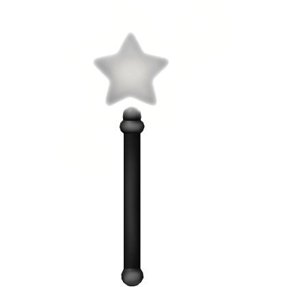 [emissive] halloween wand black and white shiny