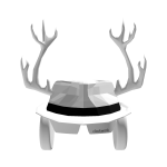 Fedora+Clockworks+Antlers White