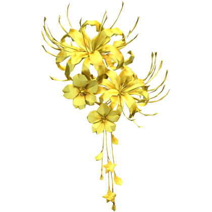 鮮やかな花 yellow dangling spider lily sakura flowers Roblox item