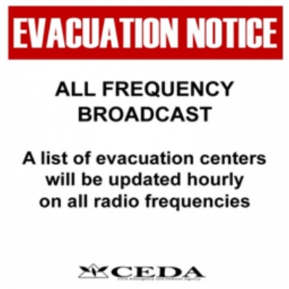 Evacuation Notice Sign Roblox decal