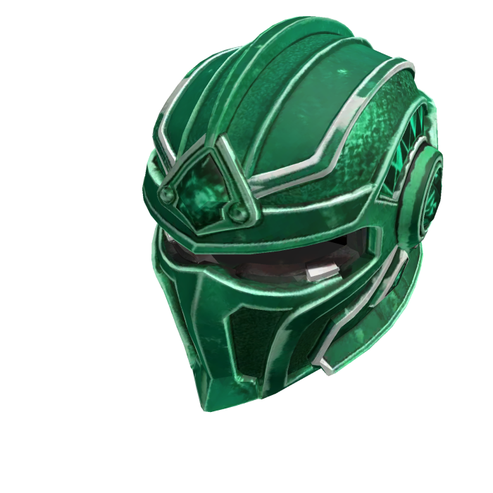 Green Cyber serpent helmet