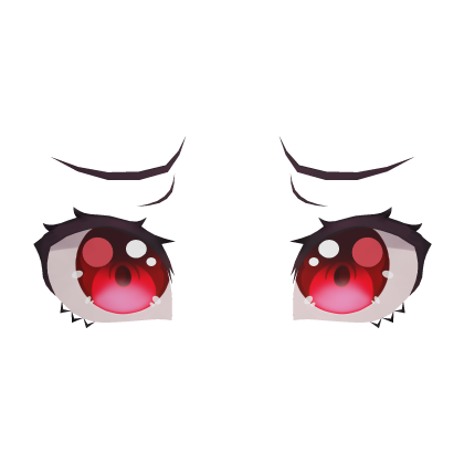 Roblox Item Red Anime Eyes 01 - Sad