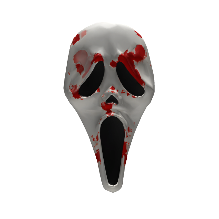 Screaming Ghostface Mask With Paint