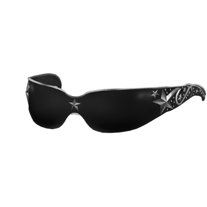 Silver Bejeweled Y2K Star Shades