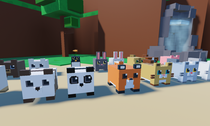 Low Poly Cube Animals preview 2