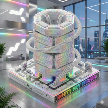 WHITE KEY TOWER