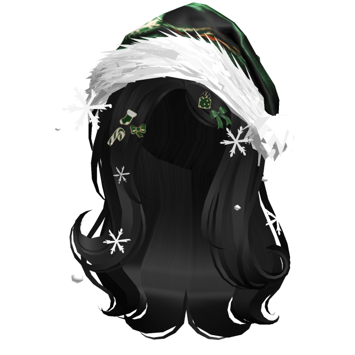 Shy Gentle Swirls w/Santa Hat (Black)
