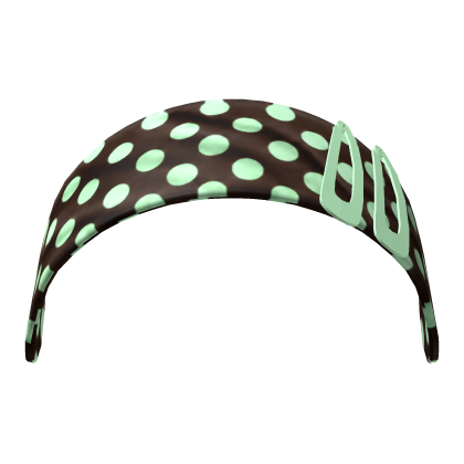 𝓡 | brown mint gyaru polka dots headband Roblox item