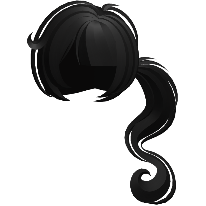 dolly moe long swirly ponytail black