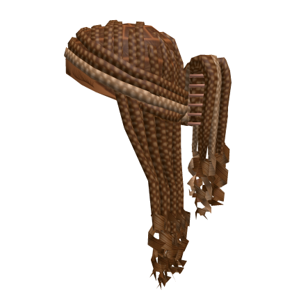 Half Updo Curly Braids w/ Claw Clip [Brown&Blonde] Roblox item