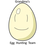 Grandma's Egg Hunting Team