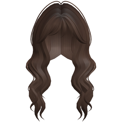 Soft Wavy Hair w/ Side Bangs (Brown)