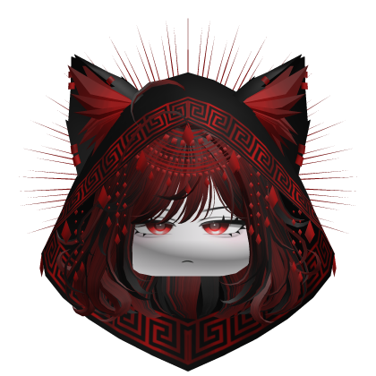 Egyptian Bob w/ Divine Red Black Hood