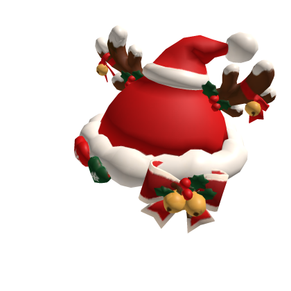 Cute Christmas Holiday Reindeer Antlers Santa Hat