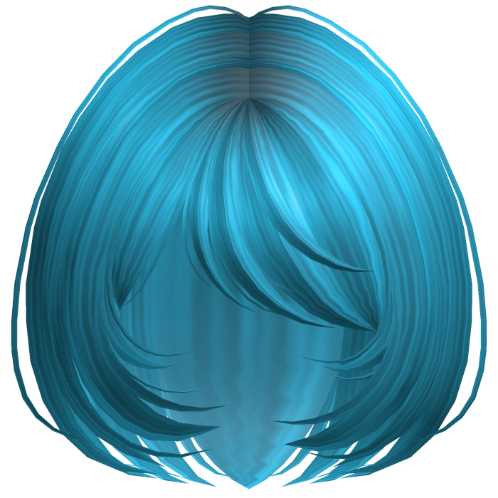 Cute Shy Bob Cut Ocean Blue