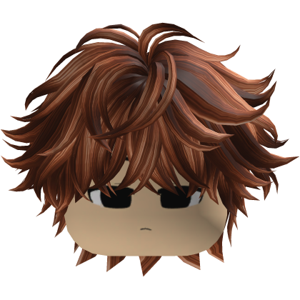 Garoto Emo Fofo Hair Bagunçado Marrom Roblox item