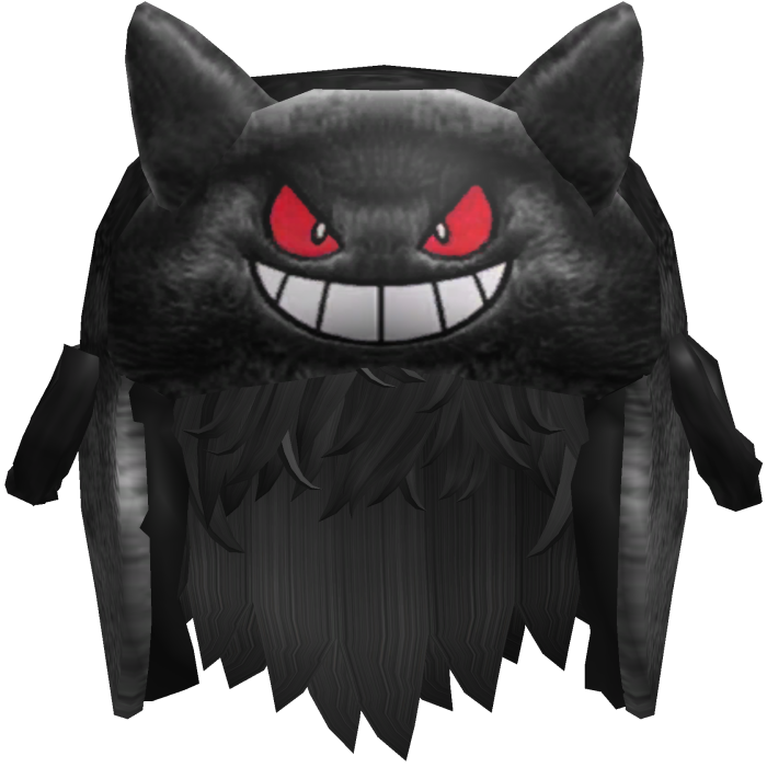 Black Monster Ushanka w/ Hair