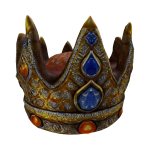 Golden Orange Sapphire Warrior Crown