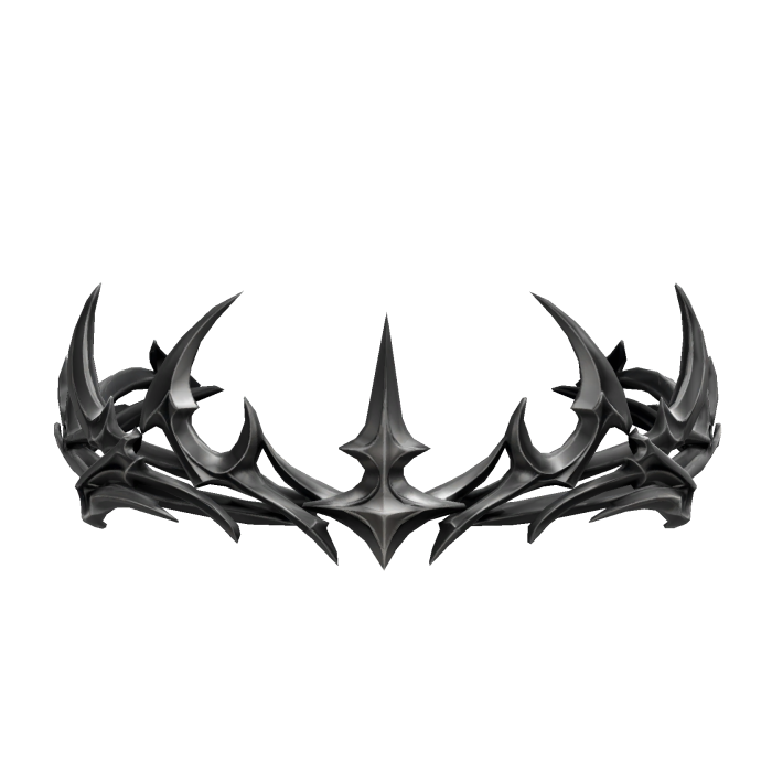 Black Silver Dragon Spiked Sigil Crown