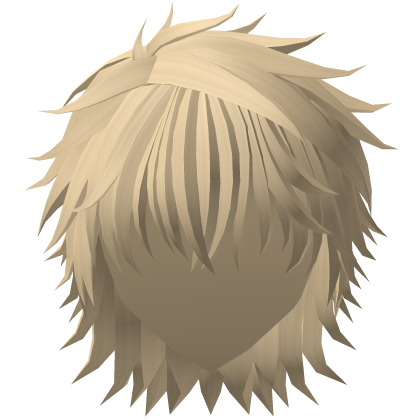 Fluffy Messy Anime Hair (Blonde) Roblox item