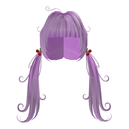 Cherry Charm Twintails (Light Purple) Roblox item