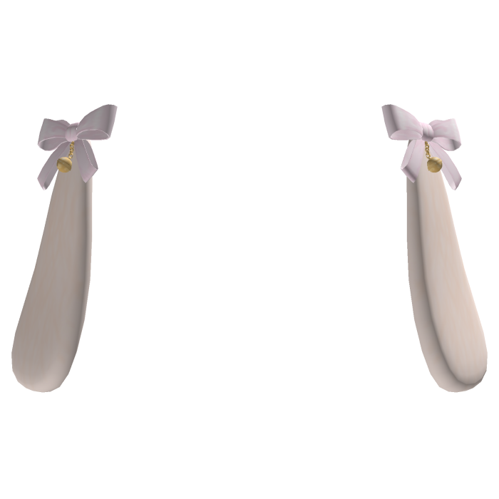 𖹭 delicate bunny ears with bows (Blonde)