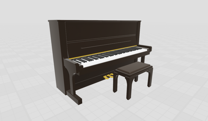 Playable Upright Piano preview 1